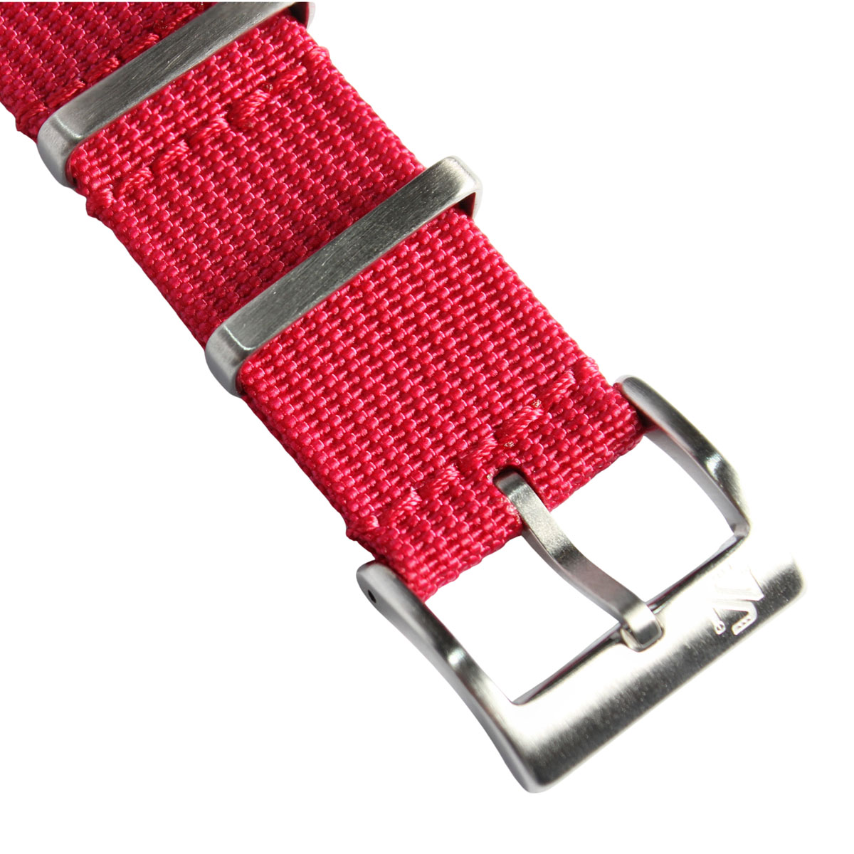 Ribbed Red Nato Strap - Image 4