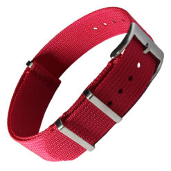 Ribbed Red Nato Strap