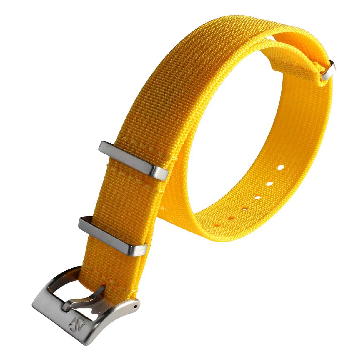 Ribbed Yellow Nato Strap - Image 4